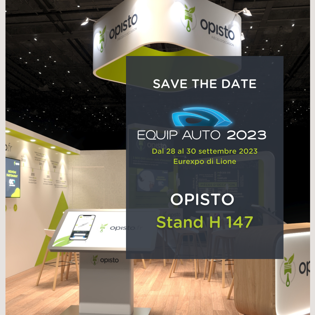 Il team di Opisto parteciperà al salone EQUIP AUTO di Lione, in Francia